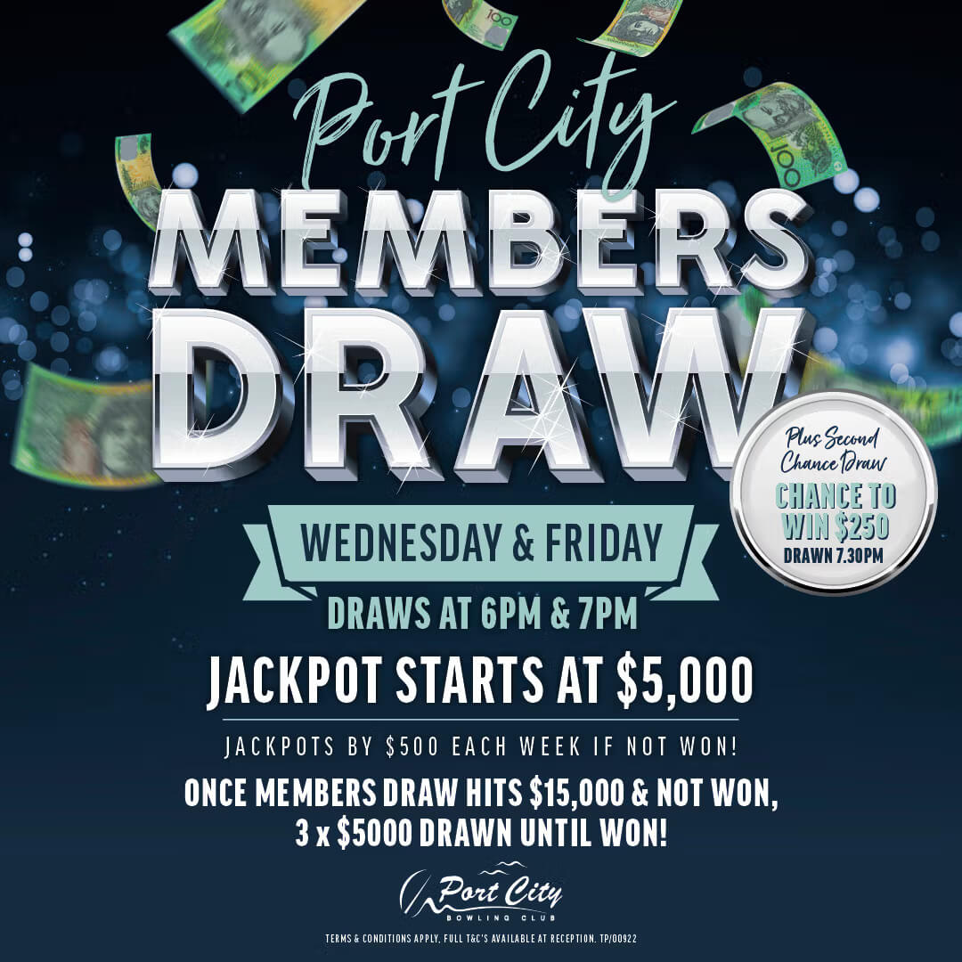 <b>PORT CITY MEMBERS DRAW</b>
