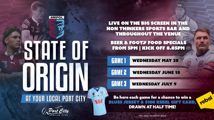 STATE OF ORIGIN GAME 2<br>WEDNESDAY 18TH JUNE