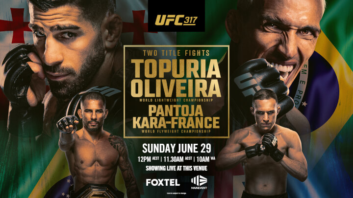UFC 317<br>SUNDAY 29TH JUNE