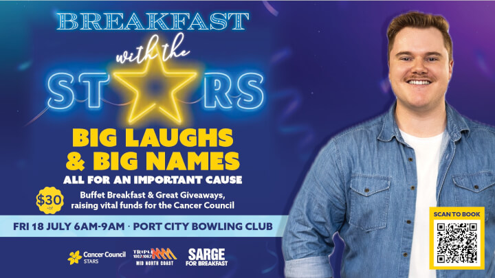 BREAKFAST WITH THE STARS&nbsp;<br>FRIDAY 18TH JULY