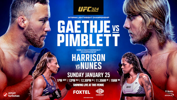UFC 324<div>SUNDAY JANUARY 25</div>