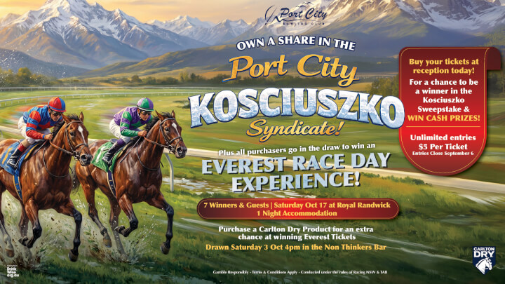 OWN A SHARE IN THE PORT CITY KOSSIE SYNDICATE<br>