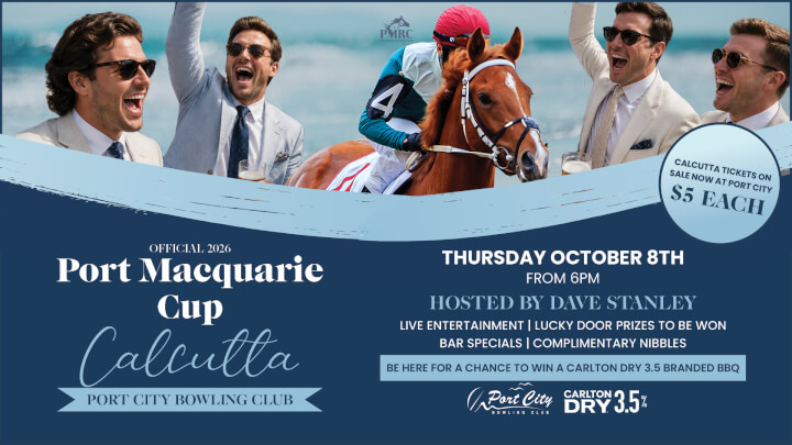 PORT MACQUARIE CUP CALCUTTA<div>THURSDAY 8 OCTOBER</div><div><br></div>