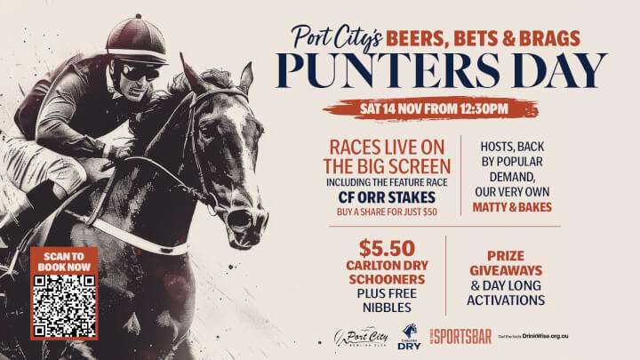 BEERS, BERST &amp; BRAGS PUNTERS DAY<div>SATURDAY 14 NOVEMBER</div>